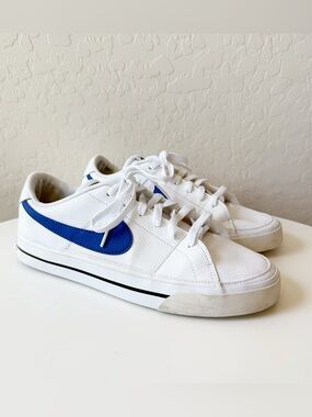 Nike Court Legacy Low White Mystic Navy Sneaker